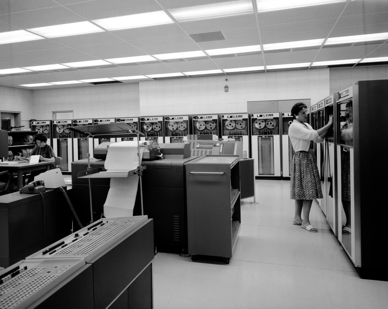 Equipment: Data Processing and Data Reduction at the NASA Ames Research Center, EMC. IBM 7090 Data Processing System.