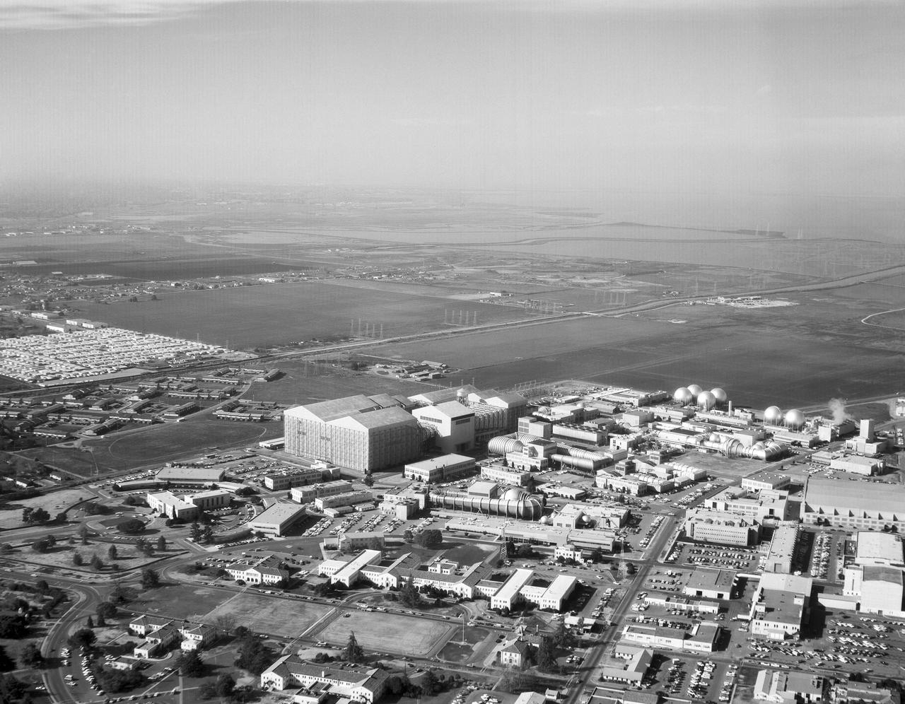 Helicopter view showing west area, south San Francisco Bay in background