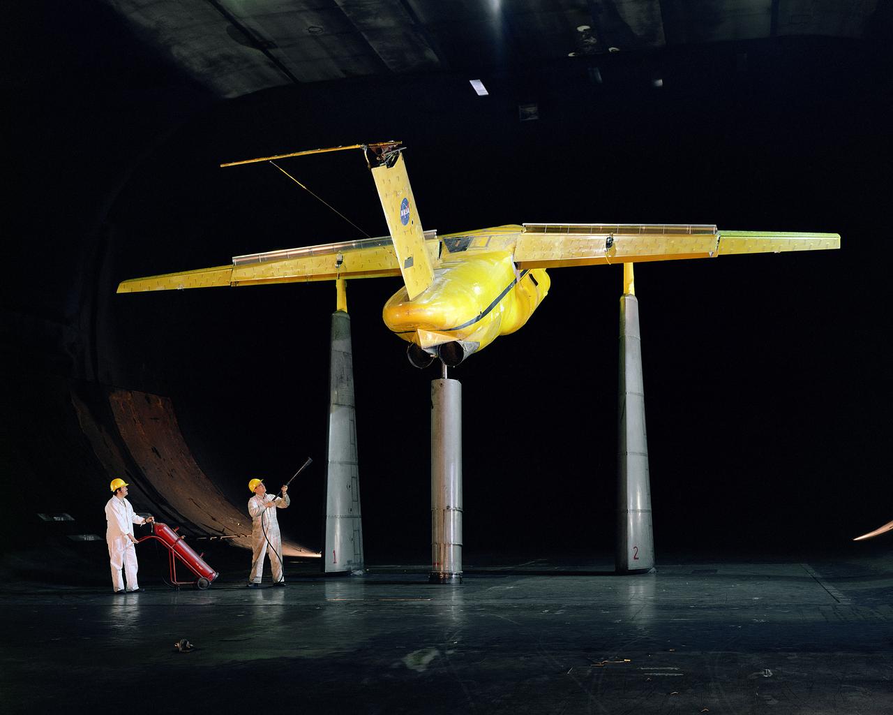 (Test 460) deHavilland Augmentor Wing 40x80 Foot Wind Tunnel.