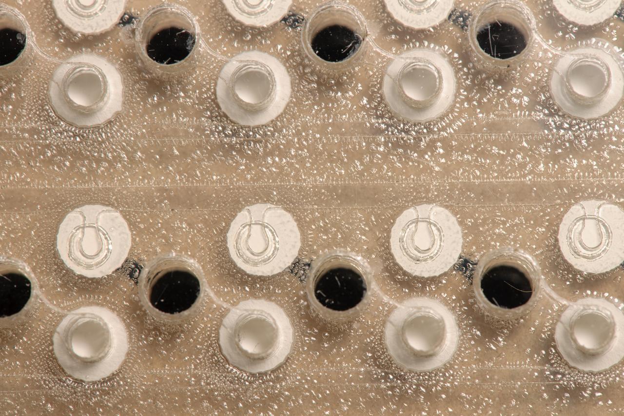 EuCropis Power Cells built by Micronics and showing bubbles in manufacturing