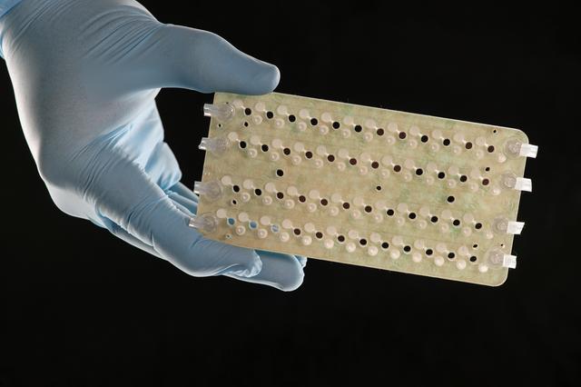 NASA image: EuCropis Power Cells Fluidic Cards