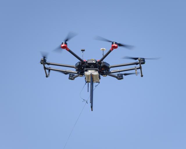 The Earth Science Unmanned Aerial System (UAS) Demonstration in the Rover Scape at NASA's Ames Research Center.