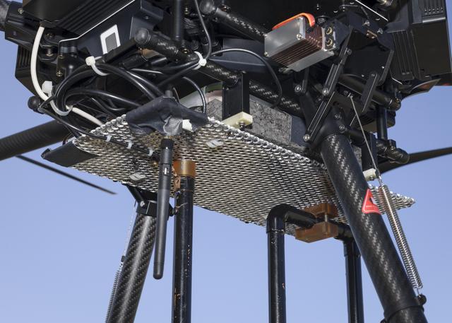 NASA image: The Earth Science Unmanned Aerial System (UAS) Demonstration in the Rover Scape at NASA's Ames Research Center.