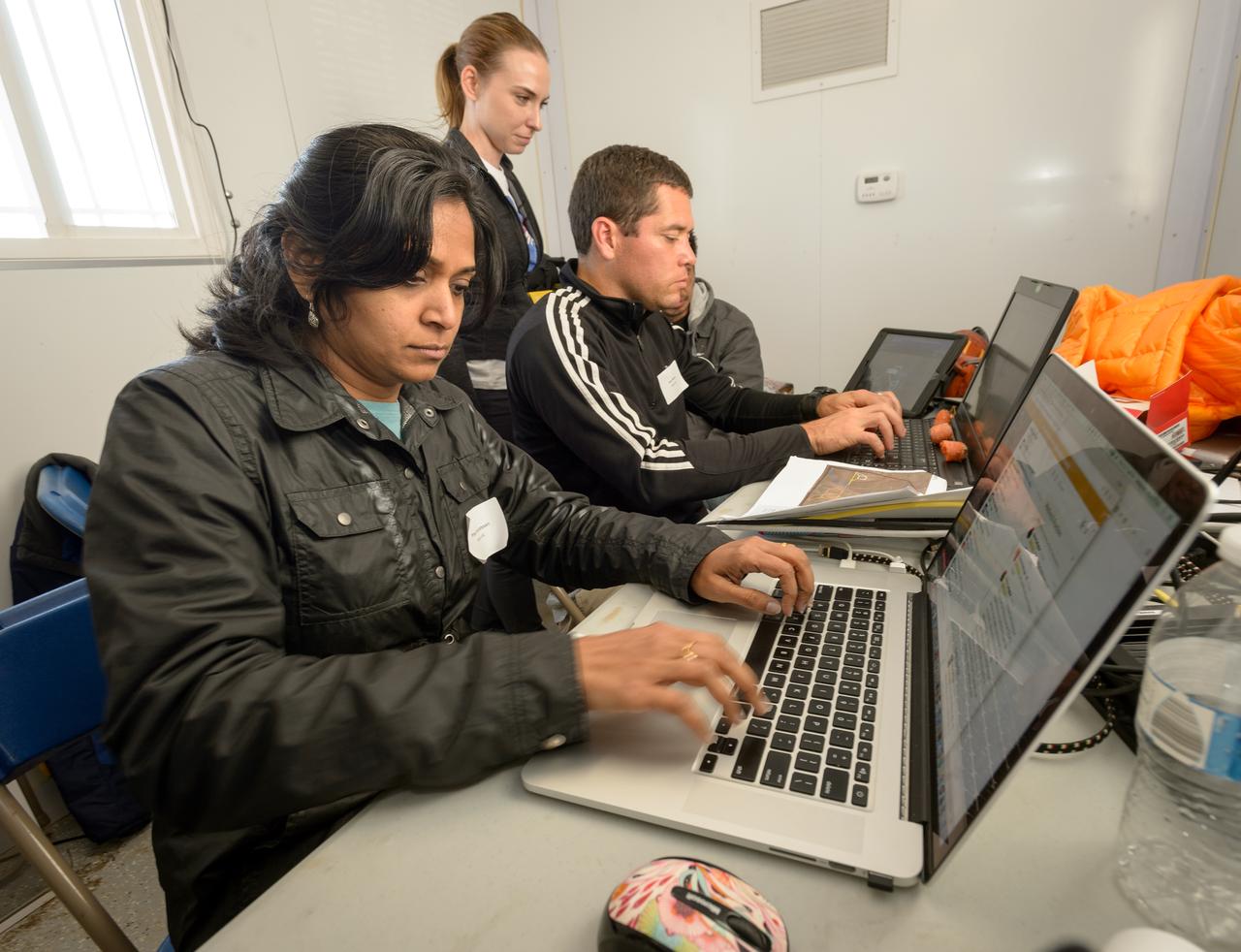 Test of Unmanned Aircraft Systems Traffic Management (UTM) technical capability Level 2 (TCL2) at Reno-Stead Airport, Nevada. During the test, five drones simultaneously crossed paths, separated by altitude.  Two drones flew beyond visual line-of-sight and three flew within line-of-sight of their operators.