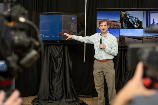 NASA image: NASA Public Affairs and NUANCE Lab News Conference at Reno-Stead Airport.