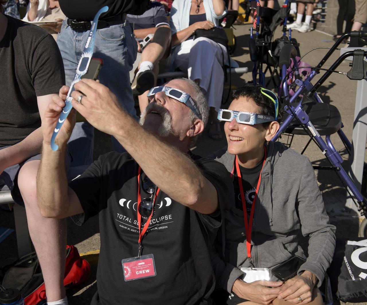 It's time for looking up at the Oregon State Fairgrounds Viewing Event in Salem, Oregon.