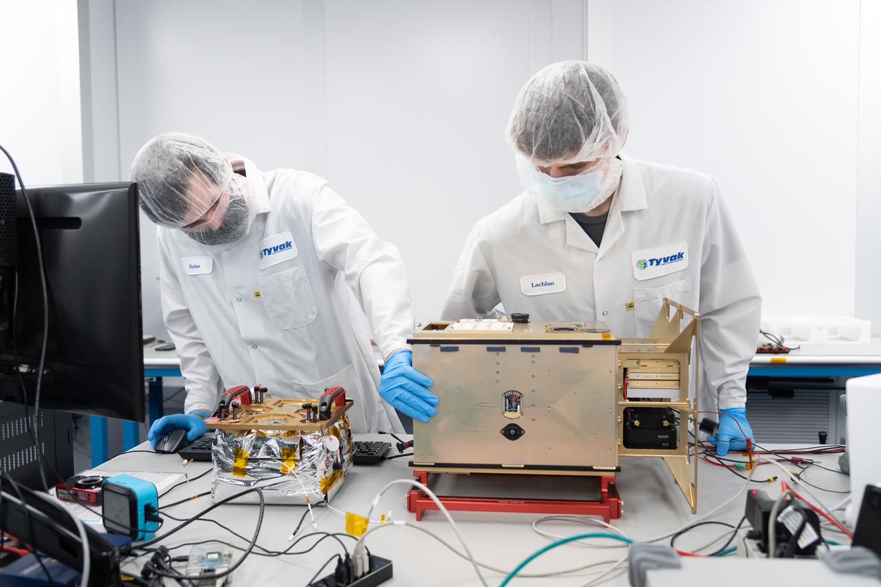 PHOTO DATE: 10/14/2021  LOCATION: Tyvak Nano-Satellite Systems, Inc.  SUBJECT: CAPSTONE spacecraft build at Tyvak Nano-Satellite Systems, Inc. in Irvine, California.   PHOTOGRAPHER: Norah Moran