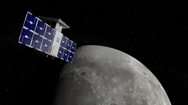 NASA image: CAPSTONE approaches the lunar North Pole (Illustration)