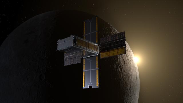 NASA image: BioSentinel Encounters Lunar Sunrise 