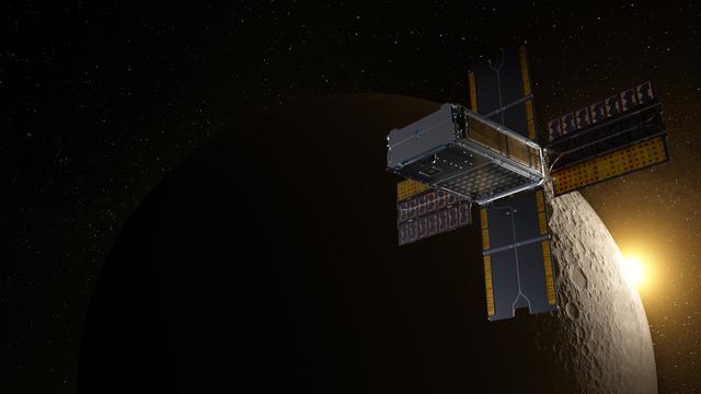 NASA image: BioSentinel Encounters Lunar Sunrise 