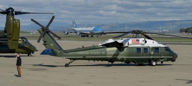 NASA image: U.S. President Joe Biden Arrives Aboard Air Force One at Moffett Federal Airfield