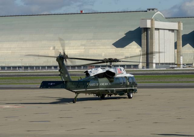 NASA image: U.S. President Joe Biden Departs Moffett Federal Airfield Aboard Marine One