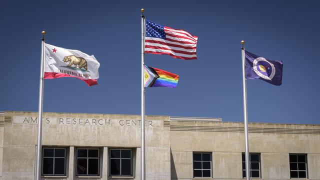 NASA image: Intersex Progress Pride Flag at Ames
