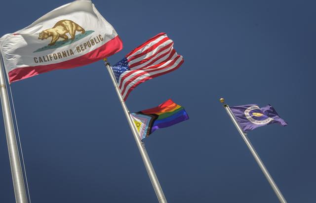 NASA image: Intersex Progress Pride Flag at Ames