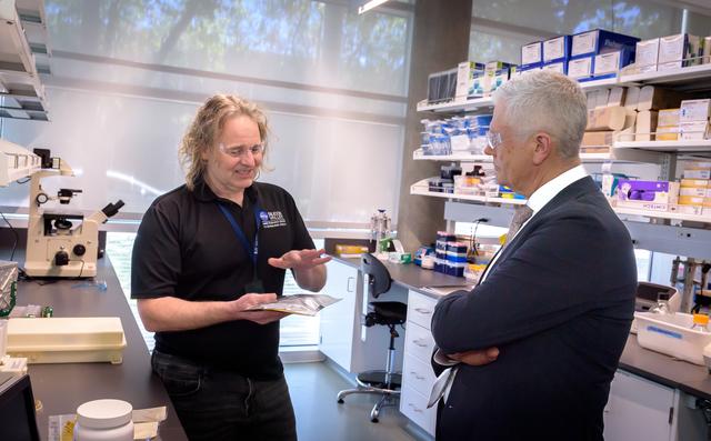 NASA image: Mark Clampin Tours the Bioscience Collaborative Laboratory