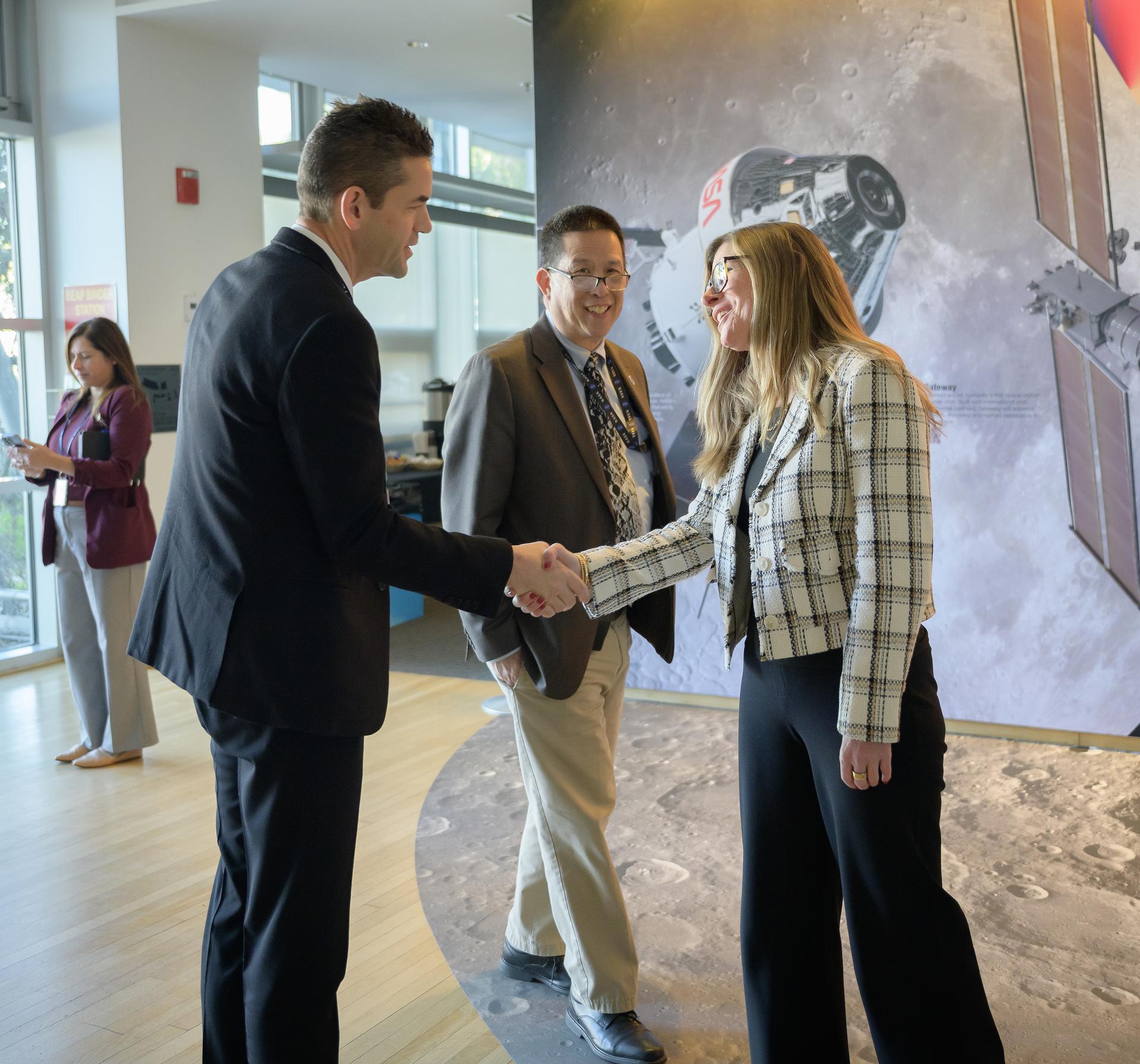 NASA Administrator Jared Isaacman meets with NASA Next Cohort leadership in N232.