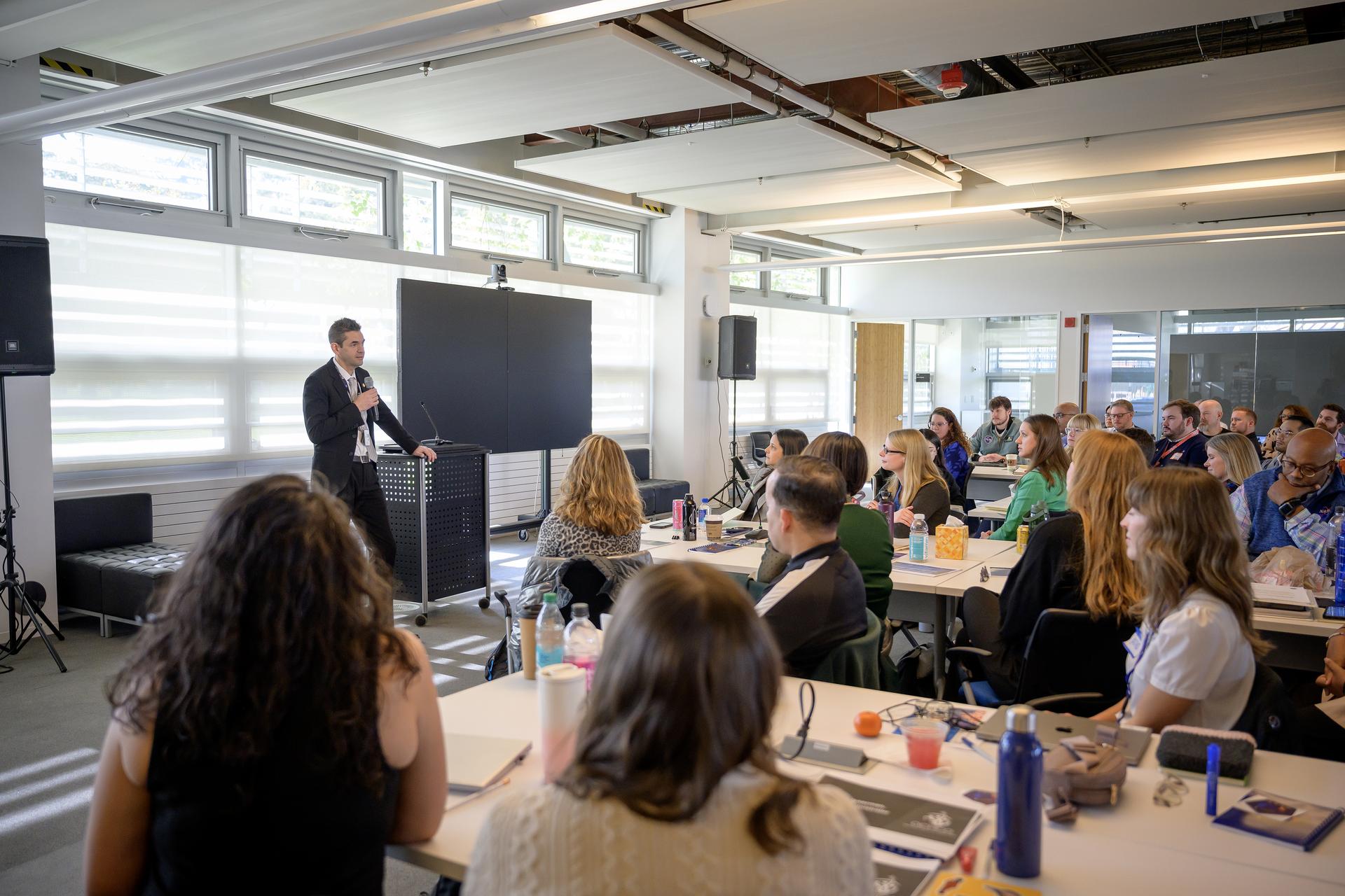 NASA Administrator Jared Isaacman meets with NASA Next Cohort leadership in N232.