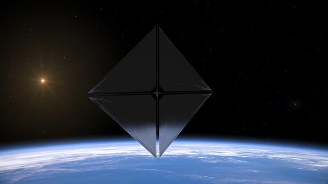 Advanced Composite Solar Sail System Artist’s Concept 1