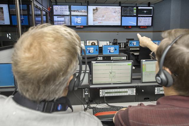 Engineers and researchers at NASA’s Armstrong Flight Research Center monitored the flights, and were able to observe the mapping of the sonic boom carpet from the F-18, from the center’s Mission Control Center.