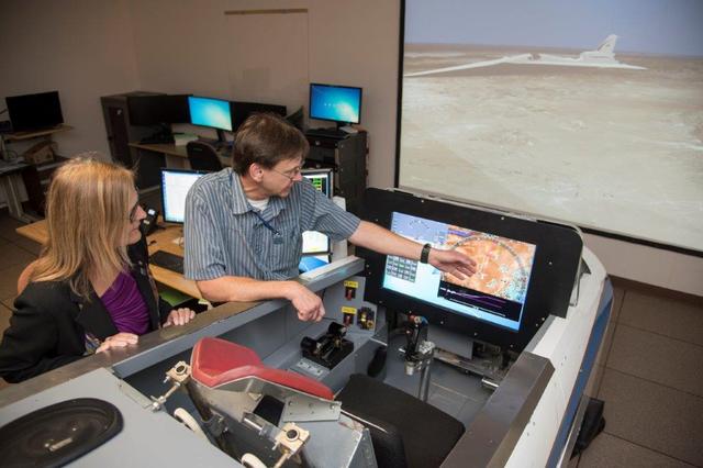 NASA image: NASA Acting Deputy Chief Technologist Briefed on Operation of Sonic Boom Prediction Algorithms