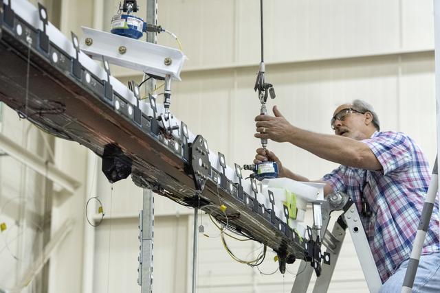 NASA image: Experimental Wing Verified During Loads Testing