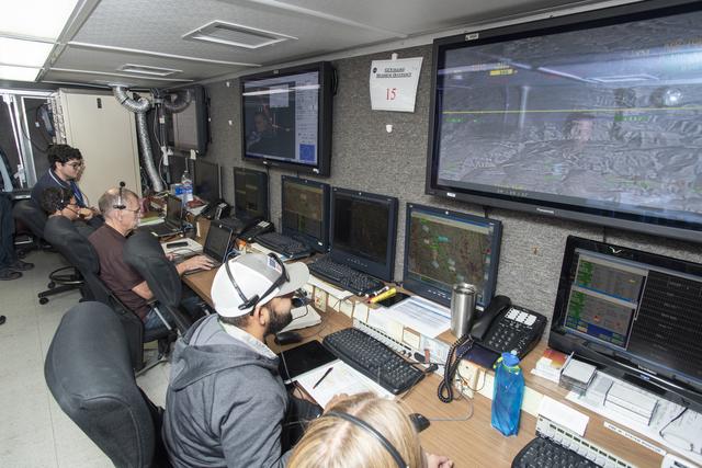 NASA image: NASAs Engineers in Mission Control Monitor Ikhana Aircraft During a Test Flight 