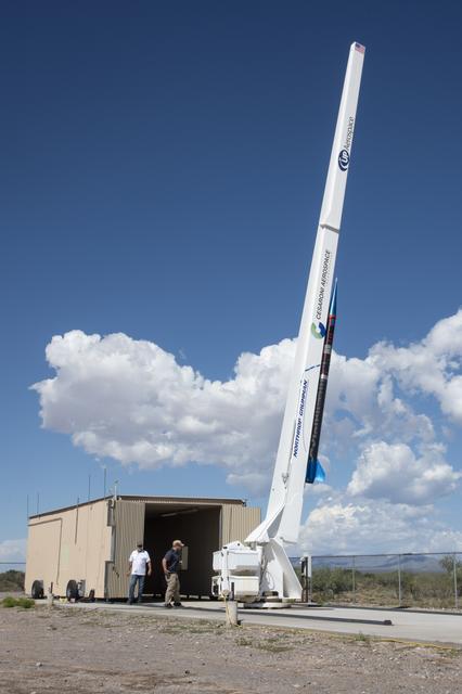 NASA image: UP Aerospace Rocket Poised for Launch from NM to Carry NASA Tech