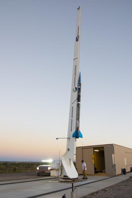 NASA image: UP Aerospace Rocket Poised for Launch from NM to Carry NASA Tech