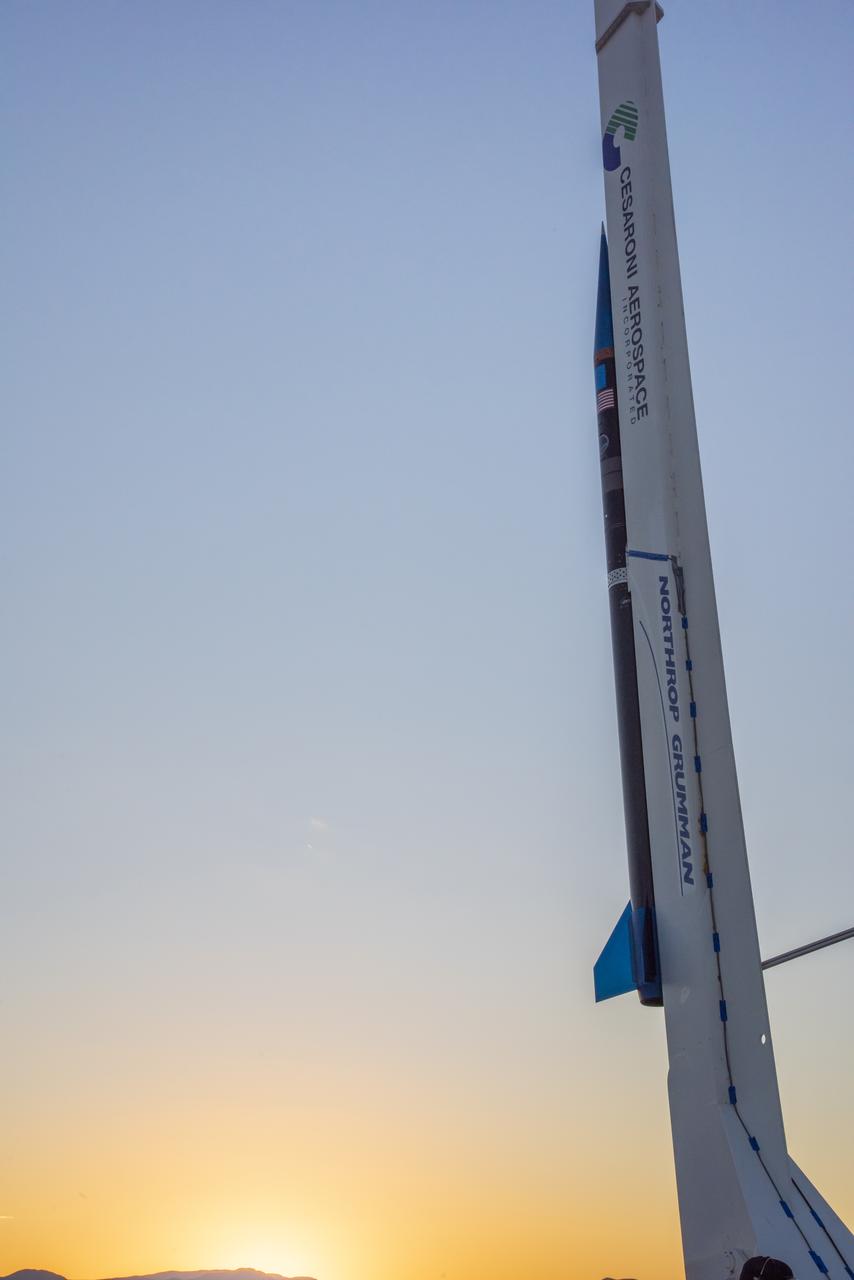 NASA’s Flight Opportunities funds flight of space technology on UP Aerospace’s rocket poised to launch at Spaceport America in New Mexico.