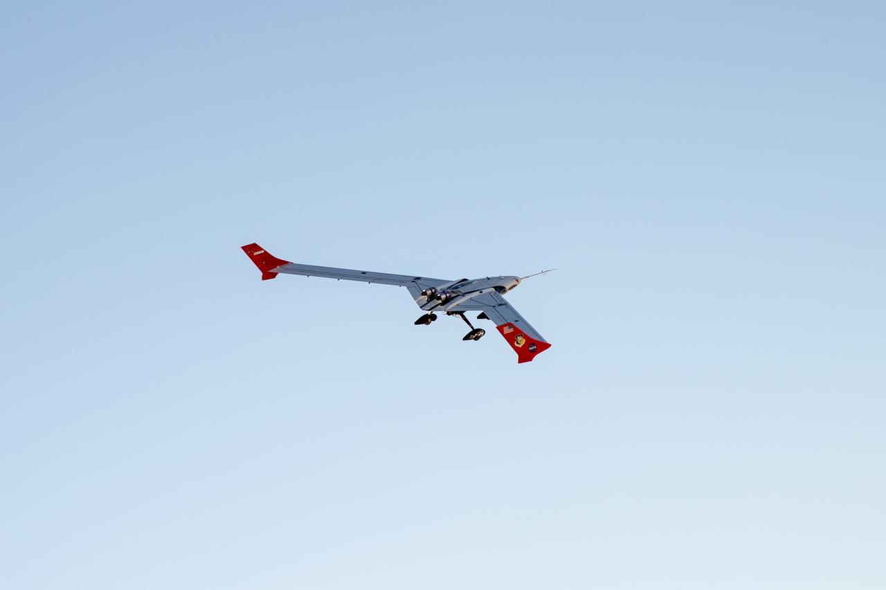 The X-56A flies a mission Oct. 23, 2018.