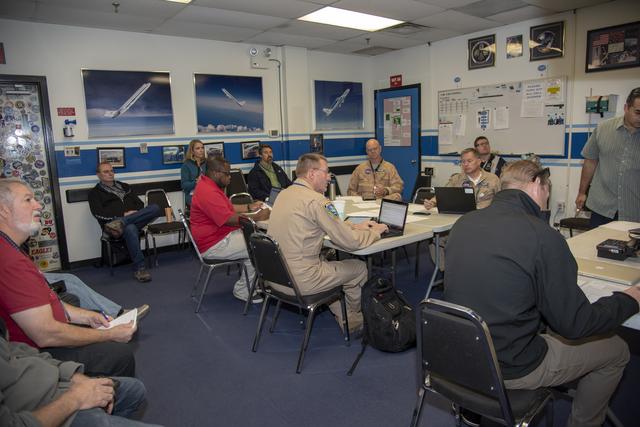 NASA image: NASA QSF18 Flight Crew Briefs Test Flight