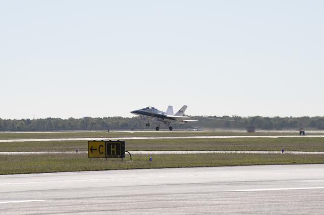 NASA image: NASA F/A-18 Takes Off for QSF18 Supersonic Flight