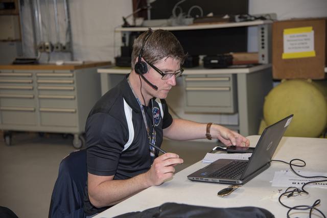 NASA image: NASA Flight Operations Crew Monitors Supersonic Flight