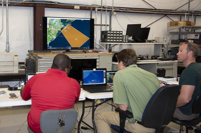 NASA image: NASA Flight Operations Crew Monitors Supersonic Flight