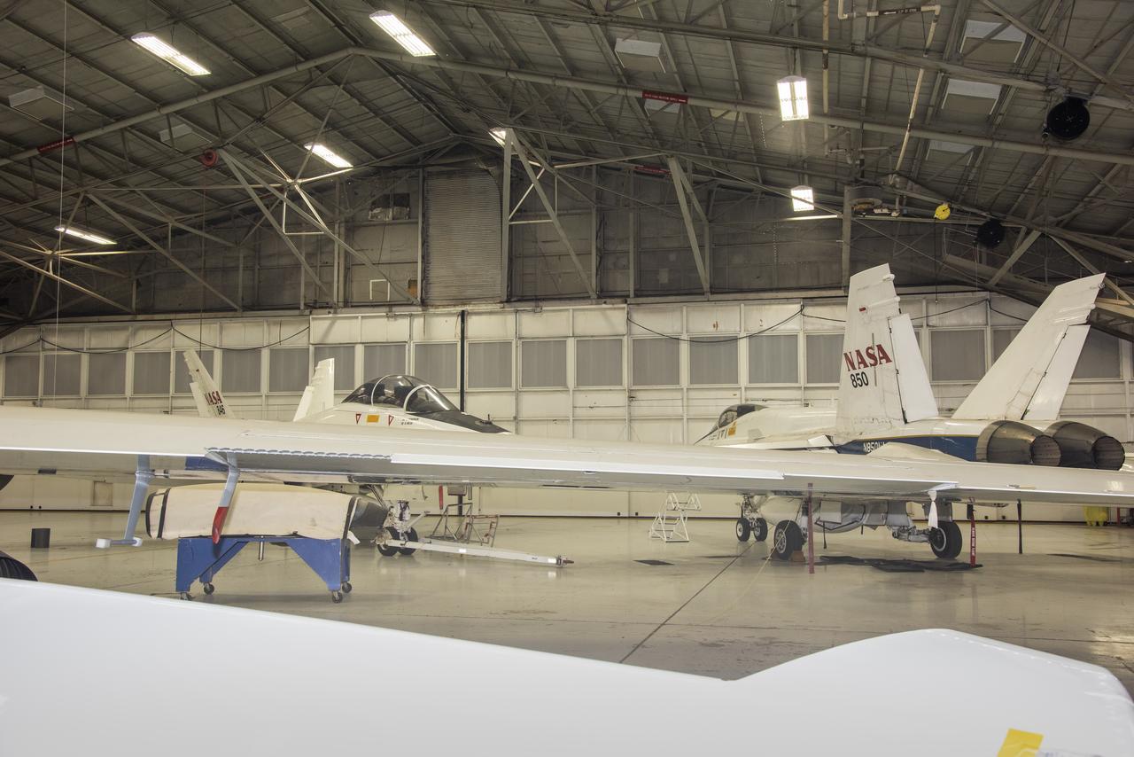 NASA deployed two F/A-18 research aircraft from NASA’s Armstrong Flight Research Center in California to fly the Quiet Supersonic Flights 2018 campaign, or QSF18. Having more than one aircraft allows pilots to conduct quick turnarounds with different aircrews between flights, fitting in as many targeted research flights as necessary.