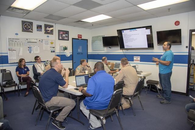 NASA image: NASA QSF18 Flight Operations Crew Debriefs Flight