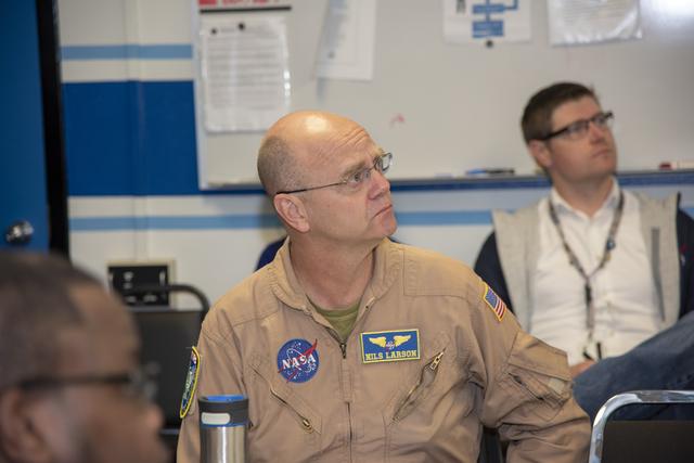 NASA image: NASA QSF18 Flight Operations Crew Debriefs Flight