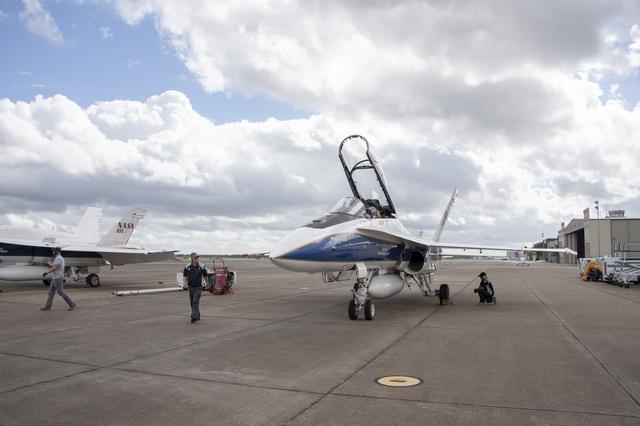 NASA image: NASA Ground Crews Prepare F/A-18 for QSF18 Takeoff
