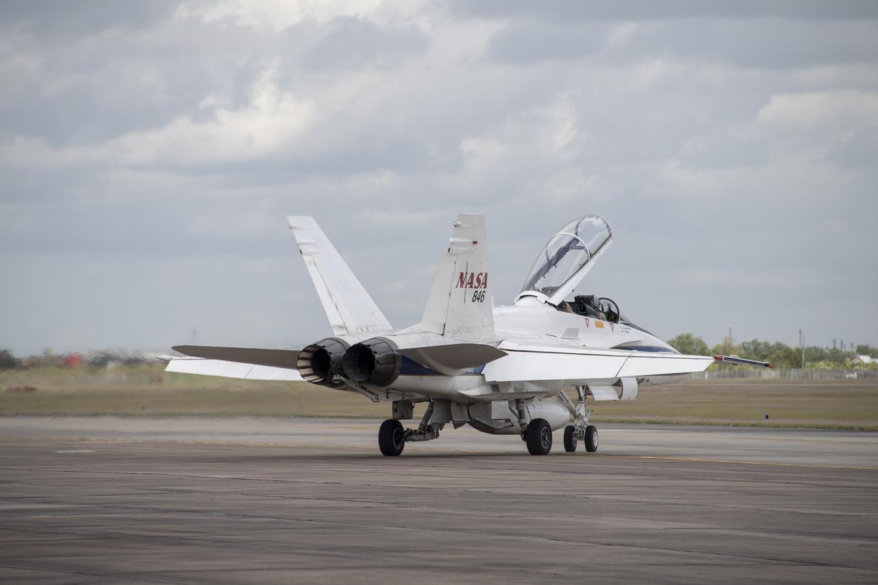 NASA ground and maintenance crews prepare the F/A-18 research aircraft for a supersonic research flight off the coast of Galveston, Texas in support of the QSF18 flight campaign. These crews are vital to making sure the aircraft is ready to operate safely and efficiently for NASA’s research.