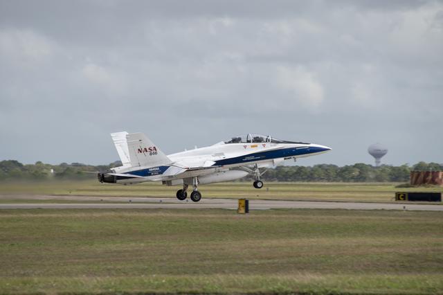 NASA image: NASA F/A-18 Takes Off for QSF18 Supersonic Flight