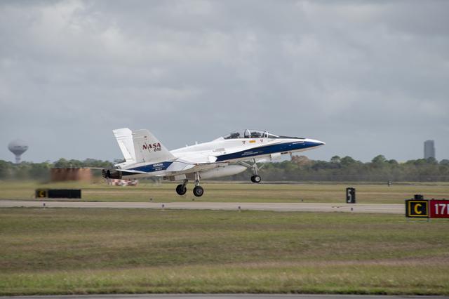 NASA image: NASA F/A-18 Takes Off for QSF18 Supersonic Flight