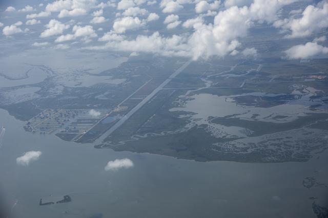 NASA image: Galveston as Seen From NASA F/A-18 Following Research Flight