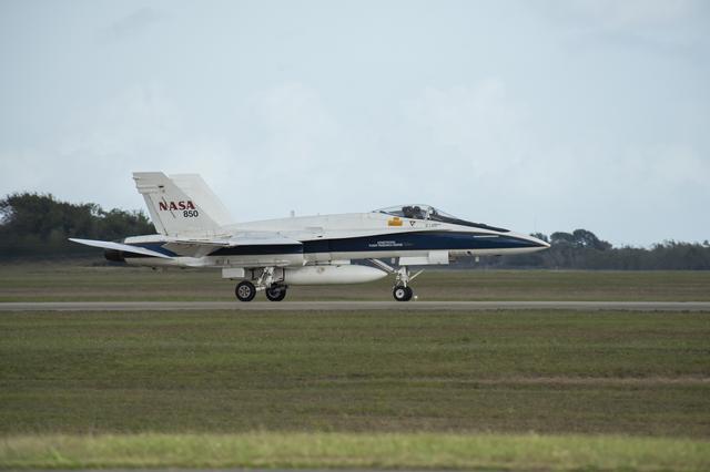 NASA image: NASA F/A-18 Takes Off for QSF18 Supersonic Flight