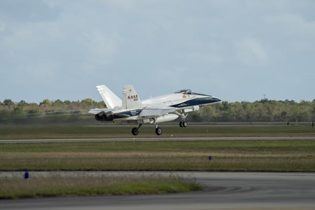 NASA image: NASA F/A-18 Takes Off for QSF18 Supersonic Flight