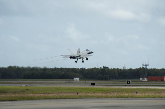 NASA image: NASA F/A-18 Takes Off for QSF18 Supersonic Flight