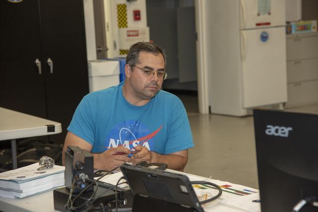 NASA image: NASA Flight Operations Crew Monitors Supersonic Flight