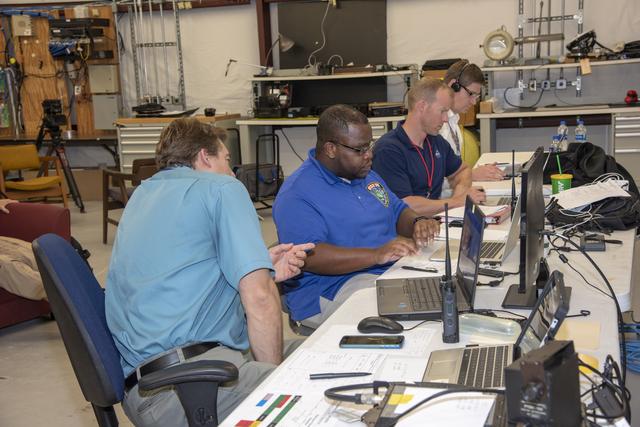 NASA image: NASA Flight Operations Crew Monitors Supersonic Flight