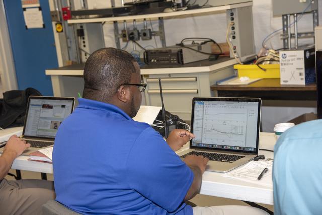 NASA image: NASA Flight Operations Crew Monitors Supersonic Flight