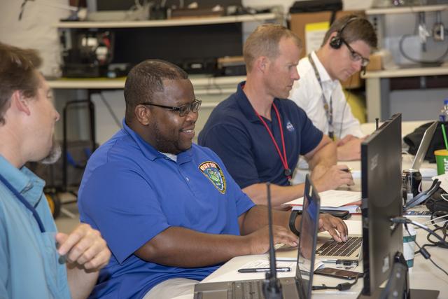 NASA image: NASA Flight Operations Crew Monitors Supersonic Flight