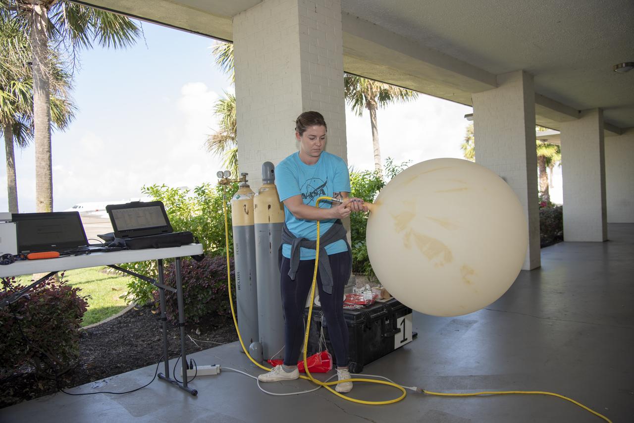 In order to make sure weather conditions are acceptable at multiple altitudes, NASA meteorologists on the ground conduct constant monitoring operations, and launch weather balloons to get accurate data for aircraft and pilot. 